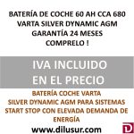 BATERIA COCHE VARTA 60 AH D52