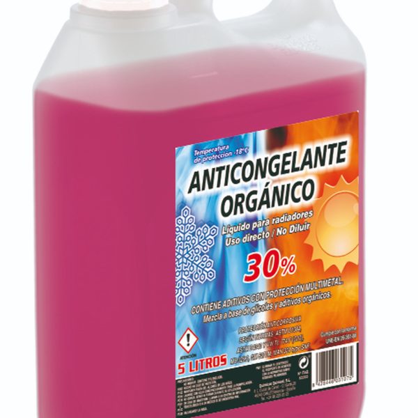 Anticongelante rosa 30% G12 5 L