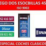 ESCOBILLAS 100% GOMA NATURAL 45 CMS. 2 UNIDADES