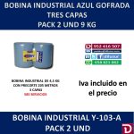BOBINA AZUL GOFRADA 3CP (2 UNDS)