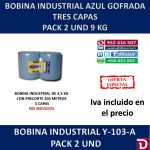 BOBINA AZUL GOFRADA 3CP (2 UNDS)