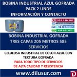 BOBINA AZUL GOFRADA 3CP (2 UNDS)
