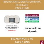 BOBINA PAPEL MECHA 1 KG (6 UNDS)