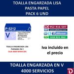 TOALLA ZIG ZAG PASTA 4000 SERVICIOS