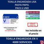 TOALLA ZIG ZAG PASTA 4000 SERVICIOS