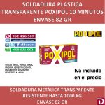 POXIPOL TRANSPARENTE 82 GR