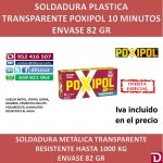 POXIPOL TRANSPARENTE 82 GR