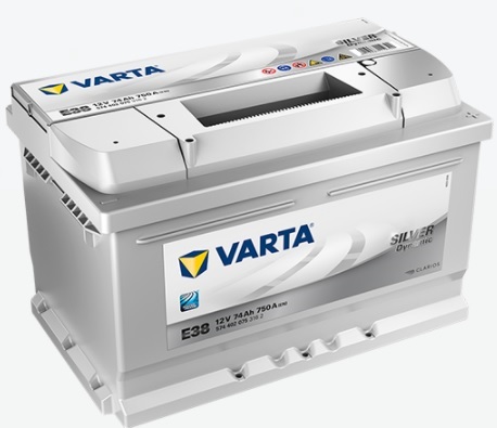BATERIA COCHE VARTA 74 AH E38