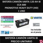 BATERIA CAMION VARTA 120 AH I8