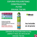 ESPUMA POLIURETANO PU700 750 ML. (12 UND)