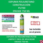 ESPUMA POLIURETANO PU700 750 ML. (12 UND)