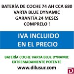 BATERIA COCHE VARTA 74 AH E11
