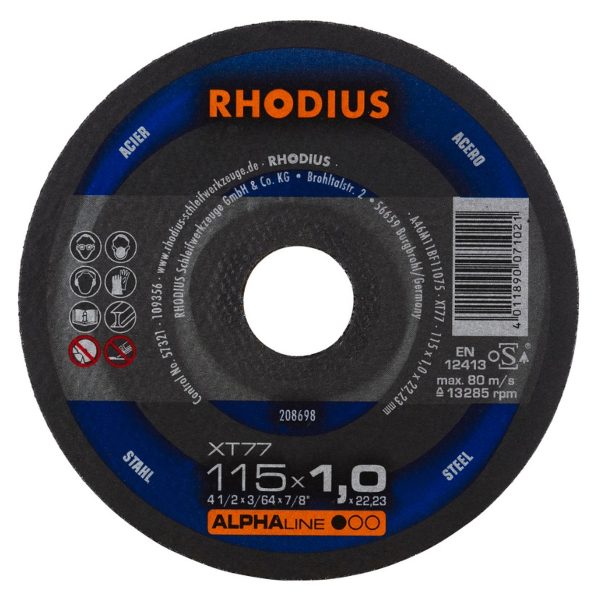 DISCO DE CORTE HIERRO 115 X 1 MM