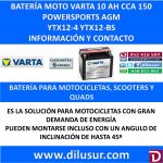 BATERIA MOTO 10 AH YTX12-4 YTX12-BS