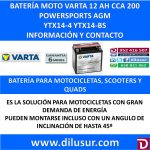 BATERIA MOTO 12 AH YTX14-4 YTX14-BS