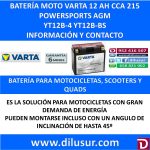 BATERIA MOTO 12 AH YT12B-4 YT12B-BS