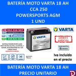 BATERIA MOTO 18 AH YTX20-4 YTX20-BS