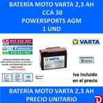BATERIA MOTO 2.3 AH YTR4A-BS GTR4A-BS