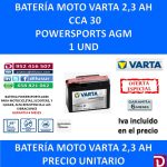 BATERIA MOTO 2.3 AH YTR4A-BS GTR4A-BS