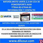 BATERIA MOTO 2.3 AH YTR4A-BS GTR4A-BS