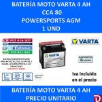 BATERIA MOTO 4 AH YTX5L-BS YTX5L-4