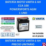 BATERIA MOTO 6 AH YTX7L-BS YTX7L-4
