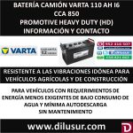BATERIA CAMION VARTA 110 AH I6
