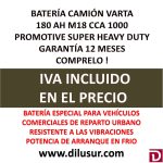 BATERIA CAMION VARTA 180 AH M18