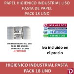 HIGIÉNICO INDUSTRIAL PASTA 18 UNDS