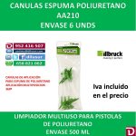 BOLSA 6 CÁNULAS PARA ESPUMA