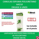 BOLSA 6 CÁNULAS PARA ESPUMA