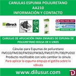 BOLSA 6 CÁNULAS PARA ESPUMA