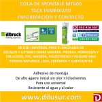 ADHESIVO MONTAJE MT600