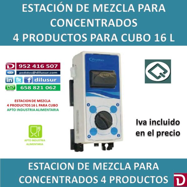 ESTACION MEZCLA 4 PROD 16 L CUBO