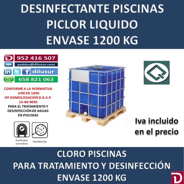 PICLOR LIQUIDO 1200 KG.
