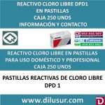DPD1 REACTIVO CLORO LIBRE 250 UND.