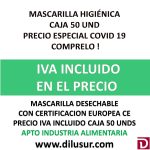 MASCARILLA SANITARIA 50 UNDS
