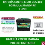 BATERIA COCHE 45 AH F STAND