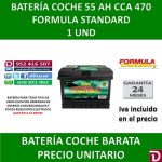 BATERIA COCHE 55 AH F STAND