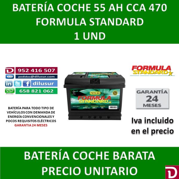 BATERIA COCHE 55 AH F STAND