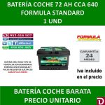 BATERIA COCHE 72 AH F STAND