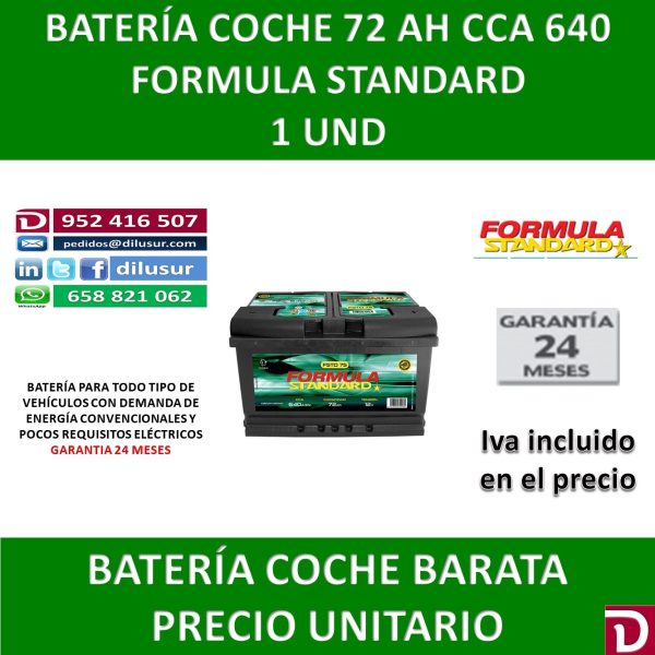 BATERIA COCHE 72 AH F STAND