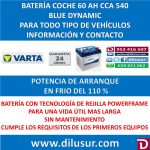 BATERIA COCHE VARTA 60 AH D47
