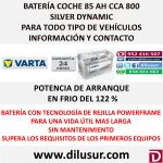 BATERIA COCHE VARTA 85 AH F19