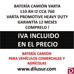 BATERIA CAMION VARTA 110 AH I2