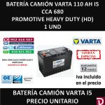 BATERIA CAMION VARTA 110 AH I5