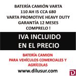 BATERIA CAMION VARTA 110 AH I5