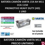BATERIA CAMION VARTA 154 AH M11
