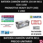 BATERIA CAMION VARTA 154 AH M11