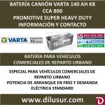 BATERIA CAMION VARTA 140 AH K8